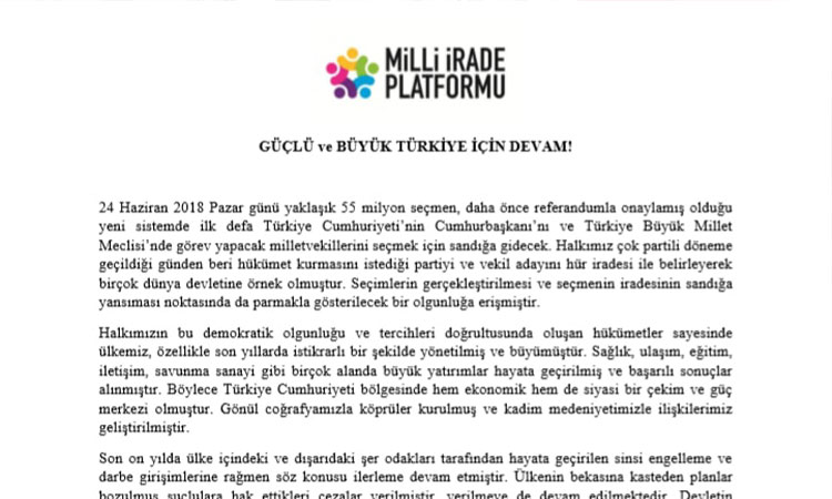 GÜÇLÜ VE BÜYÜK TÜRKİYE İÇİN DEVAM DİYORUZ..!